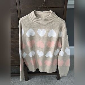LaScana Womens Heart Sweater